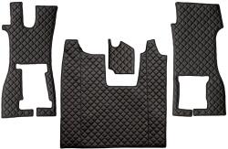 F-CORE Covorase Auto pe Intregul Etaj Scaun Pasager Convertibil Eco-leather Q (material - Piele Matlasată Eko) Scania R Ii (F-COREFL36BLACK/RED)