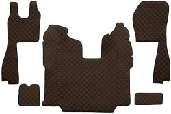 F-CORE Covorase Auto pe Intregul Etaj Eco-leather Q (material - Piele Matlasată Eko Scaune Standard - Nu Recaro Transmisie (F-COREFL10BROWN)