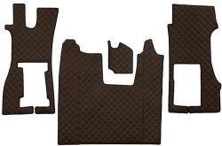 F-CORE Covorase Auto pe Intregul Etaj Scaun Pneumatic pentru Pasageri Eco-leather Q (material - Piele Matlasată Eko) Scania R (F-COREFL37BROWN)