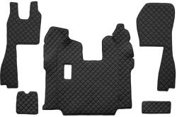 F-CORE Covorase Auto pe Intregul Etaj Eco-leather Q (material - Piele Matlasată Eko pentru Transmisie Manuala Scaune Standard (F-COREFL05BLACK)