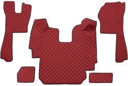 F-CORE Covorase Auto pe Intregul Etaj Eco-leather Q (material - Piele Matlasată Eko Transmisie Automata) Scania R I 03.04-09.22 (F-COREFL03RED)