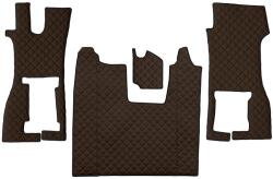 F-CORE Covorase Auto pe Intregul Etaj Scaun Pasager Convertibil Piele Eco Q (material - Piele Matlasată Eko) Scania R Ii (F-COREFL36BROWN)
