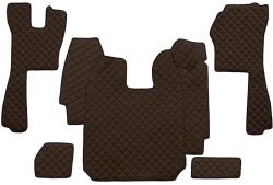 F-CORE Covorase Auto pe Intregul Etaj Piele Eco Q (material - Piele Matlasată Eko Transmisie Automata) Scania R I 03.04-09.22 (F-COREFL03BROWN)