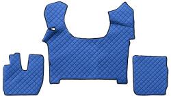 F-CORE Covorase Auto pe Intregul Etaj Piele Eco Q (material - Piele Matlasată Eko Transmisie Automata) Iveco S-way 07.19 (F-COREFL64BLUE)