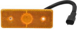 DT SPARE PARTS Lampa Gabarit Dreapta/Stanga Forma: Dreptunghiular Portocaliu Led Inaltime 45mm Latime 120mm Negru in Relief Lungime (3.31109-2)