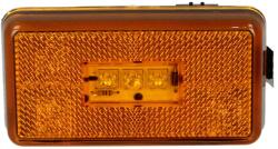 DT SPARE PARTS Lampa Gabarit Dreapta/Stanga Portocaliu Led 12/24v in Cizma Laterala Intre Osii (1.21455)
