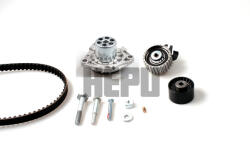 HEPU Kit Set Distributie (curea + Intinzator + Pompa de Apa) Alfa Romeo 147 156 159 Brera Giulietta Gt Spider Cadillac Bls (HEPPK10894)