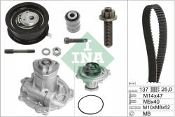 INA Kit Set Distributie (curea + Intinzator + Pompa de Apa) Audi A4 B5 A6 C5 Vw Golf Iii Passat B3/B4 Passat B5 Sharan (530037731)