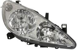TYC Far Dreapta (2*h1/H7 Electric fara Motoras Culoare Insert: Cromat Culoare Semnalizator: Transparent) Peugeot 307 (TYC20-0165-15-2)