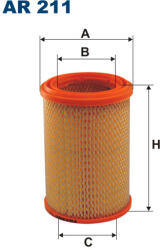 FILTRON Filtru de Aer Trabant P 601 P 601 Tramp P 601 Universal 0.6 01.66-04.90 TRABANT P/P 601 Tramp/P 601 Universal (AR211)