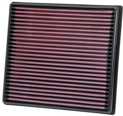 K&N Filtru de Aer Sport Lungime Exterioara: 252mm Latime Exterioara: 235mm Inaltime: 35mm Forma: Panou Patrat Isuzu D-max I (33-3002)
