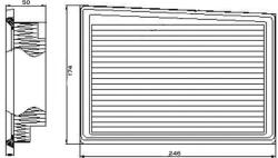 FEBI Filtru de Aer Fiat Tipo 1.3d-1.6d 10.15- FIAT TIPO (FE101665)