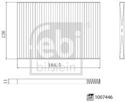 FEBI Filtru Habitaclu Polen Chery Fengyun Tiggo 3x Plus 1.5/1.6 03.01- CHERY FENGYUN/TIGGO 3X PLUS (FE1007446)