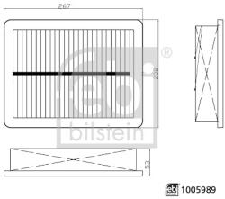 FEBI Filtru de Aer Mg Hs 1.5/1.5h 04.24- MG HS (FE1005989)