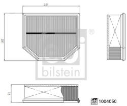 FEBI Filtru de Aer Audi A5 A6 C9 2.0-3.0h 07.24- AUDI A5/A6 C9 (FE1004050)