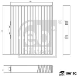 FEBI Filtru Habitaclu cu Carbon Activ Nio ET7 Electric 01.21- NIO ET7 (FE196192)