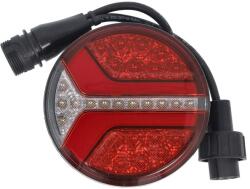 ASPOCK Lampa Spate Dreapta/Stanga Ecoround (led 12/24v cu Semnalizare cu Lumini Frana Lumini Parcare/Pozitie fara Reflector (A33-8604-027)