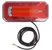 WAŚ Lampa Spate Dreapta (led 12/24v cu Semnalizare cu Lumini Frana Lumini Parcare/Pozitie cu Iluminare Numar (1122DDP C W150DD C)