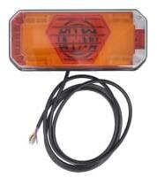 WAŚ Lampa Spate Stanga (led 12/24v cu Semnalizare Lampa Anti-ceata Lampa Mers Inapoi cu Lumini Frana Lumini Parcare/Pozitie (2572DD L W301 METEORS)