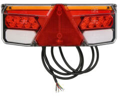WAŚ Lampa Spate Dreapta (led 12/24v cu Semnalizare Lampa Anti-ceata Lampa Mers Inapoi cu Lumini Frana Lumini (1187 DD/IP68 W170P)