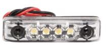 HELLA Lampa Gabarit Dreapta/Stanga Alb Led Inaltime 11mm Latime 65mm Adancime 16mm Bolt/Pentru Sistem de Rack 24v (2PG357 010-121)