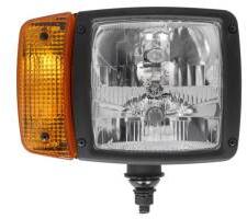 HELLA Far Dreapta (h3/H7/P21W/T4W Bec Culoare Insert: Negru Culoare Semnalizator: Portocaliu (1SA996 120-021)