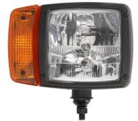 HELLA Far Dreapta (h3/H7/P21W/T4W Culoare Insert: Negru Culoare Semnalizator: Portocaliu) John Deere 9320 9330 9410 R 9420 (1SA996 120-061)