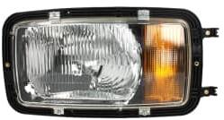 HELLA Far Stanga (h4/P21W/T4W Manual fara Motoras Culoare Insert: Argintiu Culoare Semnalizator: Portocaliu) Mercedes Mk Sk (1EH002 658-331)