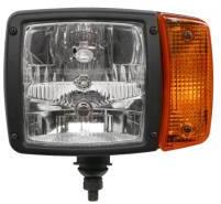 HELLA Far Stanga (h3/H7/P21W/T4W Bec Culoare Insert: Negru Culoare Semnalizator: Portocaliu (1SA996 120-031)