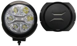 WESEM Farul Universal Dreapta/Stanga (raza Lunga Led 12/24v Diametru 180mm Adancime: 67mm Transparent Aluminiu Negru Lampi (LUM2.51210.00)