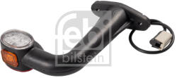 FEBI Lampa Gabarit Dreapta Alb/Portocaliu/Rosu Led Latime 182mm Suprafata Lungime Cablu 500mm pe Brat Lung 12/24v (conector (FE173963)