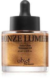 KUNDAL Objet Satin Glow Shimmer Oil ulei stralucitor cu efect de hidratare culoare Bronze Lumier 45 ml