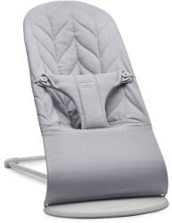 BabyBjörn Бебешки шезлонг BabyBjorn - Bliss, Woven Petal Quilt, Light Grey (1814-006224) - ozone
