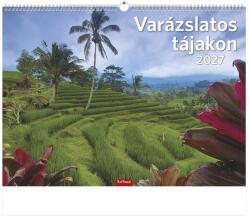 TopTimer Calendar de perete TOPTIMER T093 420x310 mm, format orizontal, „Peisaje fermecătoare 2027 (T9300-10F)