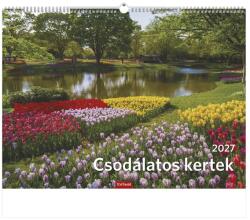 TopTimer Calendar de perete TOPTIMER T093 420x310 mm, format orizontal „Grădini minunate 2027 (T9300-25F)