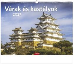 TopTimer Calendar de perete TOPTIMER T093 420x310 mm, format orizontal, „Castele și fortărețe 2027 (T9300-12F)