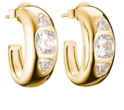 Thomas Sabo CR759-414-14 Hoop earrings with white zirconia stones 20, 0 mm Gold-plated Ladies, női