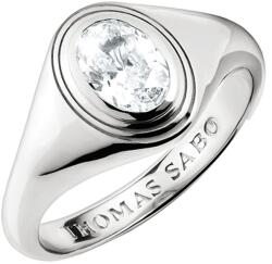 Thomas Sabo TR2523-051-14-54 Ring with white zirconia stone Oval Silver Ladies, női
