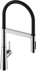 Laveo Cone baterie bucătărie pe picior crom-negru BVC_778D (BVC778D)