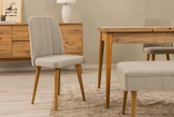Hanah Home szék Vina 1005 - dió, sötétkék és tölgy, krém színben