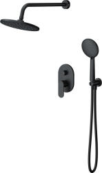 Cersanit Luna set de duș ascuns cu duș de ploaie negru S1057-017 (S1057017)