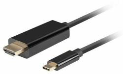 Lanberg USB C - HDMI Kábel Lanberg CA-CMHD-10CU-0010-BK (CA-CMHD-10CU-0005-BK)