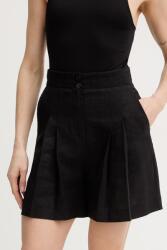 Twinset len rövidnadrág - fekete 40