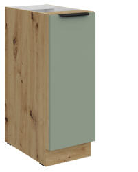  Alsó szekrény kihúzható kosárral, aquamarine/artisan tölgy, ARSANY 30 D CARGO BB
