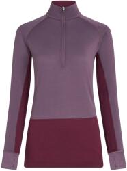 Icebreaker Дамско мериносово термобельо Icebreaker Women's Merino 200 Zoneknit L/S Half Zip Merino base layer - Dark Berry / Grey Plum / Cb (115-2673-0313)