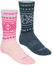 Kari Traa Дамски мериносови чорапи Kari Traa Women's Puffin Sock 2 Pack Merino socks - Pink Frost - размер 40/41 (EU) (201-8750-0813)