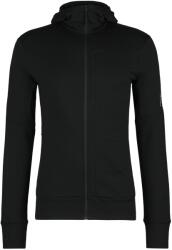 Icebreaker Мъжко вълнено яке Icebreaker Merino 260 Quantum IV L/S Zip Hoodie Merino hoodie - Black II - размер XXL (005-5223-0515)