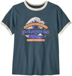 Patagonia Дамска тениска Patagonia Women's Great Waves Ringer Tee T-shirt - Summit Blue (916-6166-0513)