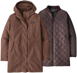 Patagonia Дамско яке парка Patagonia Women's Heyes Peak 3-In-1 Parka 3-in-1 jacket - Berm Brown - размер L (104-7086-0114)