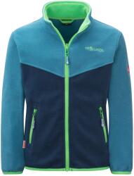 TROLLKIDS Детско поларено яке Trollkids Kids Oppdal Jacket XT Fleece jacket - Fresh Green / Mystic Blue / Dark Marine - размер 128 (EU) (703-2397-2216)